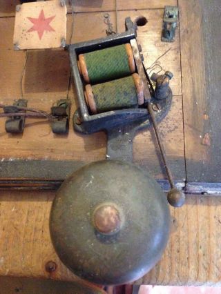 ANTIQUE EDWARDIAN 9 ROOM SERVANTS BUTLERS BELL CALL BOX ROOM INDICATOR 5
