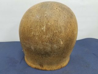 Wood Wooden Hat Block Head Style Form Display Mold Millinery 22 "