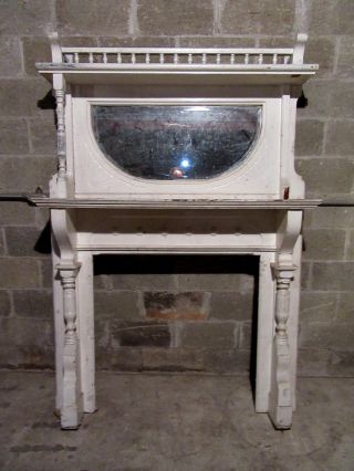 Tall 2 Piece Carved Walnut Fireplace Mantel 54 X 78 Architectural Salvage