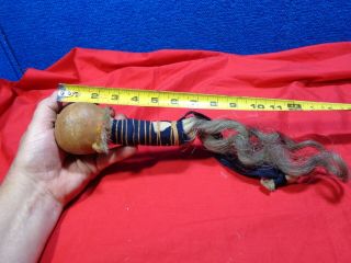 OLD NATIVE AMERICAN INDIAN RATTLE 10
