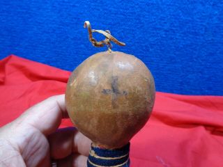 OLD NATIVE AMERICAN INDIAN RATTLE 8