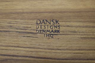 Vintage Dansk Staved Teak Wood Salad Serving Bowl Set Danish Mid Century Modern 10