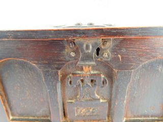 FANTASTIC CHARLES II MINIATURE MARRIAGE COFFER - APPRENTICE PIECE ?? 10