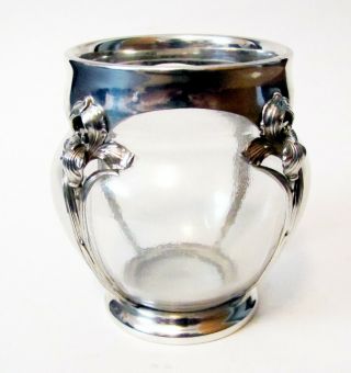 Theodore B.  Starr Sterling Silver Wrapped Art Nouveau Glass Vase York c1880 4