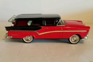 vintage tin friction Bandai Ford Fairlane station wagon car toy 5