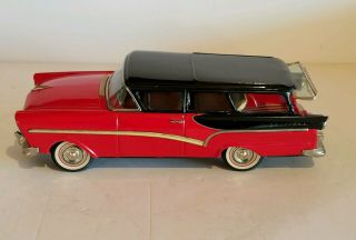 vintage tin friction Bandai Ford Fairlane station wagon car toy 9