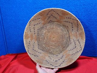 Large Antique Native American Indian Woven Basket 8