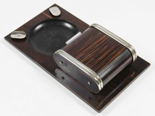 1930 ' s Cigarette Box Ashtray Carl Aubock Wiener Werkstatte Design - 4