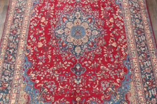 Vibrant Color Busy Pattern Floral Kashmar Persian Floral Red Area Rug Wool 10x13 3