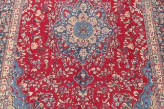 Vibrant Color Busy Pattern Floral Kashmar Persian Floral Red Area Rug Wool 10x13 4