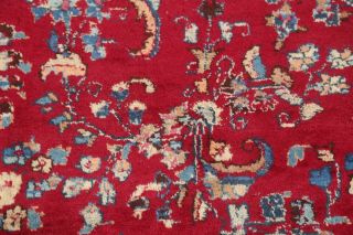 Vibrant Color Busy Pattern Floral Kashmar Persian Floral Red Area Rug Wool 10x13 8