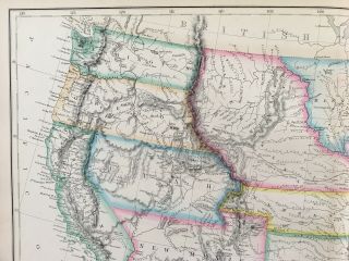 1859 UNITED STATES HAND COLOURED ANTIQUE MAP BY W.  G.  BLACKIE 2