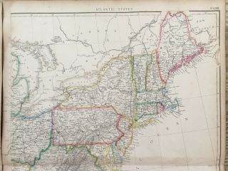 1859 UNITED STATES HAND COLOURED ANTIQUE MAP BY W.  G.  BLACKIE 7