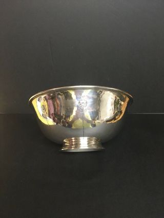 Sterling Silver Footed Bowl with chased rose design by Arthur J Stone 2