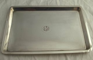 Fine Solid Silver Dressing Table Tray - 450g - London 1915