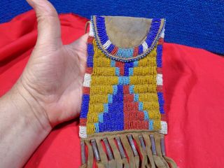 Native American Beaded Pouch Bag