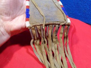 NATIVE AMERICAN BEADED POUCH BAG 6