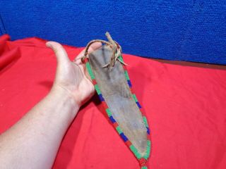 NATIVE AMERICAN BEADED KNIFE SHEATH 2