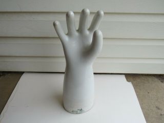 Vintage Porcelain Size 10 Mayer China Right Hand 19 " Tall Glove Mold Display