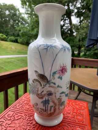 Chinese Republic Ear Antique Porcelain Vase