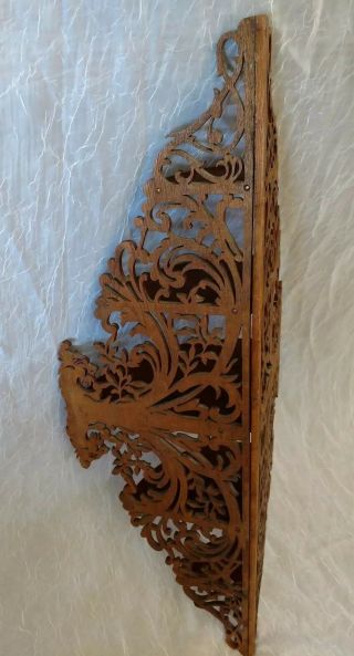 Antique Victorian Wooden Whatnot Corner Shelf - Large 35 