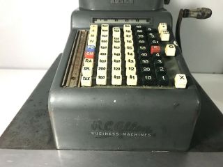 VINTAGE R.  C.  Allen Cash Register Mercantile Antique Adding Business Machine 6