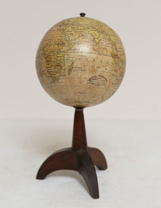 Italian World Globe On Stand Circa 1920