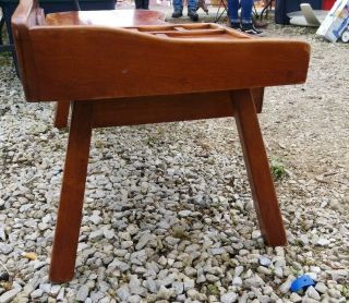Vintage Cobblers Bench Table Cushman Colonial Creation Bennington VT 3