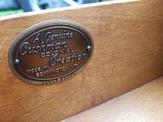 Vintage Cobblers Bench Table Cushman Colonial Creation Bennington VT 6