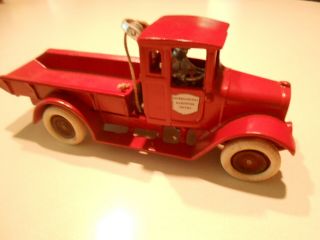 Arcade Cast Iron Red Baby Dump Truck Toy Repainted