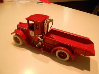 ARCADE CAST IRON RED BABY DUMP TRUCK TOY REPAINTED 2