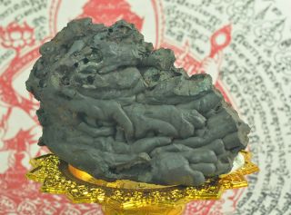 BIG Natural Kod Leklai Yoi King Magic cave Mountain stone Thai amulet 3