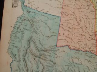 1840 Hall Map Republic of Texas United States Wisconsin Iowa Nebraska Territory 10