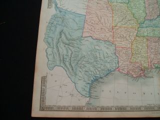 1840 Hall Map Republic of Texas United States Wisconsin Iowa Nebraska Territory 7