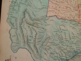 1840 Hall Map Republic of Texas United States Wisconsin Iowa Nebraska Territory 9
