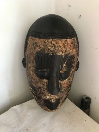 Hand Carved African Mask Tribal Antique