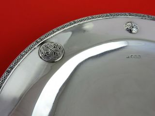 Celtic Knot 28cm Silver Cake Stand Or Tazza Sheffield 1938 Sissons 660g Sterling