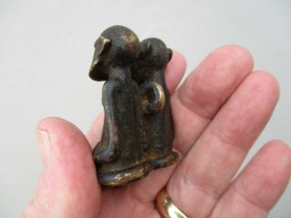 An Antique African? Bronze Figure of Two Men 18/19th C ? 4