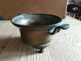 Antique Chinese Bronze Censer With Handles & Signed 6 Character Mark 2
