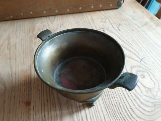 Antique Chinese Bronze Censer With Handles & Signed 6 Character Mark 3