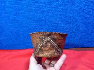 Large Antique Native American Indian Woven Basket 3