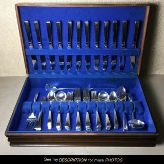 87pc Towle Craftsman Sterling Silver Flatware Service For 12