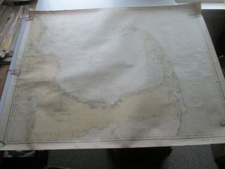 1931 Usc&gs Nautical Chart 1208,  " Cape Cod Bay,  Massachusetts "