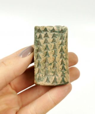 Rare Eastern Asiatic Ca.  3000 Bc Terracotta Cuneiform Tablet - Intact R300