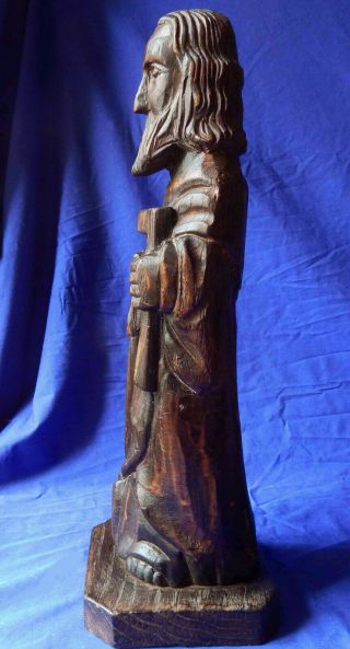 18th century French folk art sculpture St Joseph Patron of Carpenters circa 1780 4