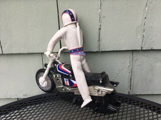 Evel Knievel Stunt Cycle & Action Figure w/Helmet Really Ideal 4