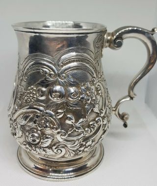 LARGE 18th century Silver Sterling London 1761 Tankard Samuel Wood 330 grams 2