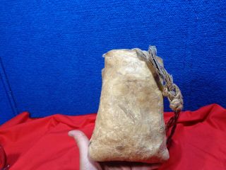 Primitive Native American Indian Skin Bag 4