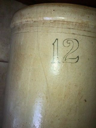 Antique 12 Gallon Stoneware Crock 6