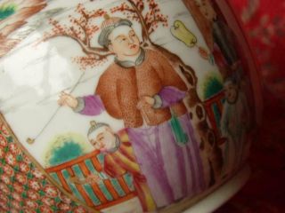 Rare 18thC Chinese Qianlong Famille Rose Export Porcelain ' Mandarin ' Teapot 9